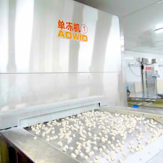 Industrial Vegetable & Seafood Impinging Tunnel Freezer
