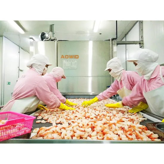 Industrial Vegetable & Seafood Impinging Tunnel Freezer